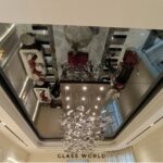 Villa Project - Mishref: Customized glass applications, such as polished and beveled glass, incorporated into the exquisite Mishref villa project.