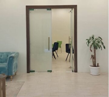 Villa Project - Sabah Al Ahmed: Custom glass applications including clear and tinted glass, enhancing the elegant design of the villa.